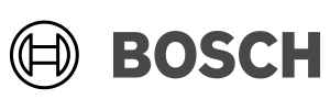 Logo Ein Logo, das den Markennamen Bosch zusammen mit seinem Emblem zeigt, welches einem stilisierten Buchstaben 'H' in einem Kreis ähnelt.